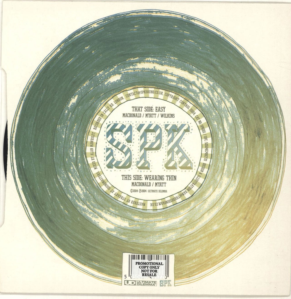 SPK (Dance) Easy UK 7" vinyl single (7 inch record / 45) 5050467481770