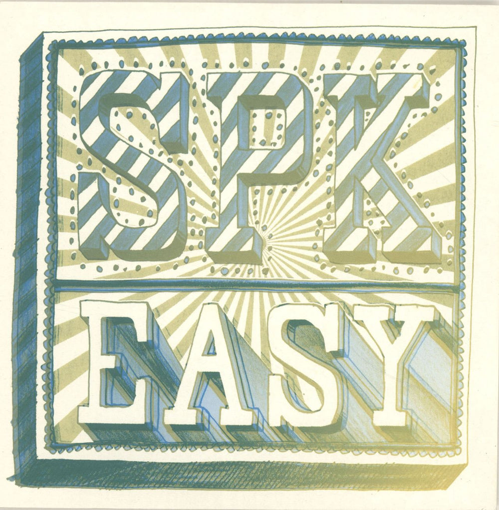 SPK (Dance) Easy UK 7" vinyl single (7 inch record / 45) SPK001