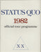 Status Quo 1982 Official Tour Programme XX UK tour programme TOUR PROGRAMME