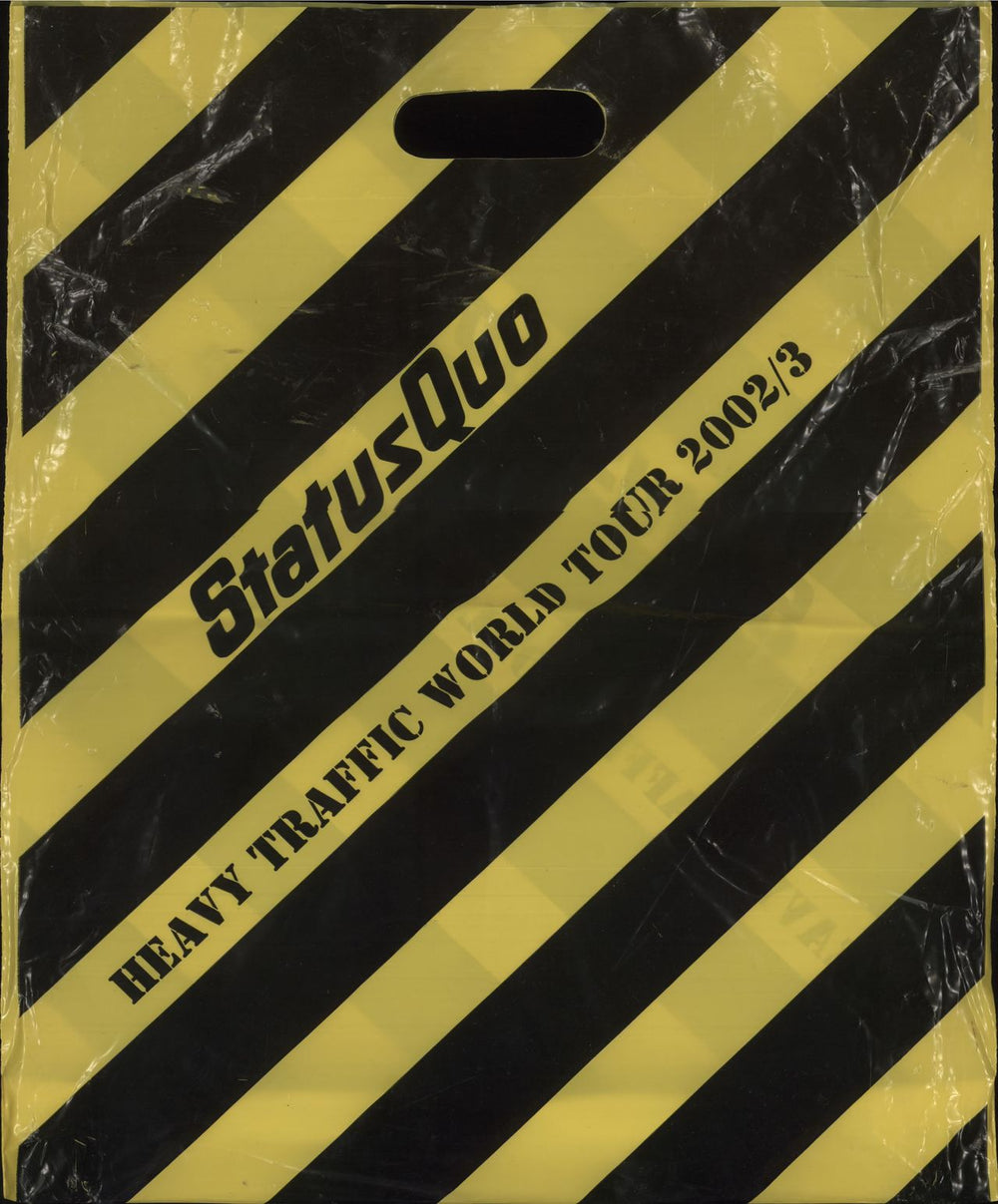 Status Quo Heavy Traffic 2002 + Calendar, Stub, T-Shirt & Bag UK tour programme