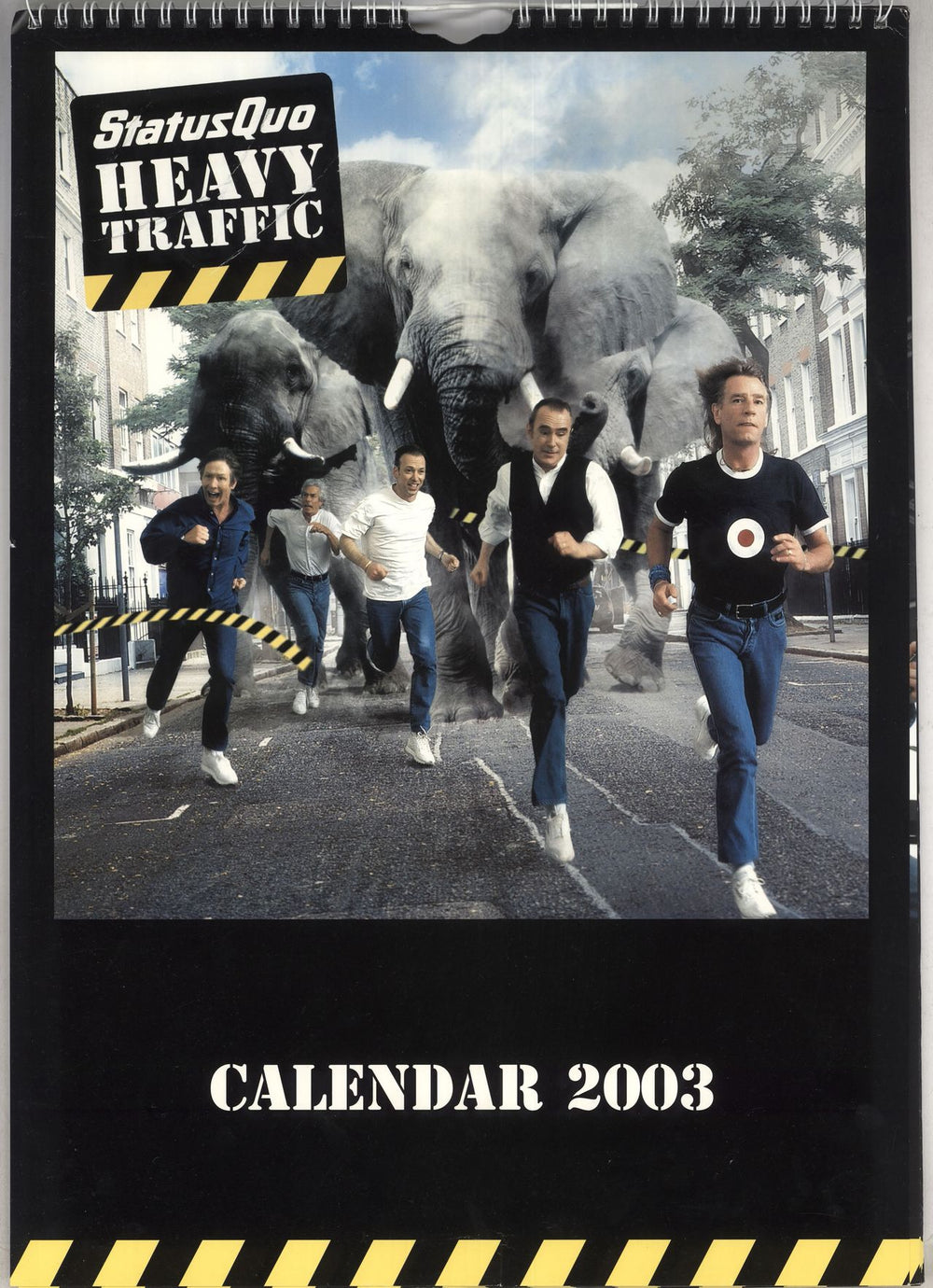 Status Quo Heavy Traffic 2002 + Calendar, Stub, T-Shirt & Bag UK tour programme QUOTRHE743605