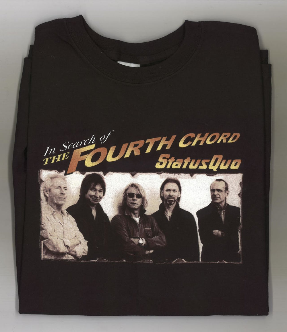 Status Quo In Search Of The Fourth Chord + Ticket Stub, T-Shirt & Plastic Bag UK tour programme