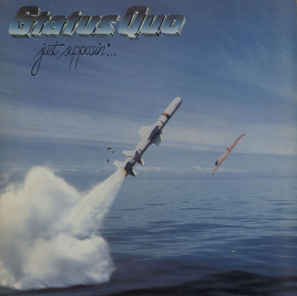 Status Quo Just Supposin' + Merchandise insert UK vinyl LP album (LP record) 6302057