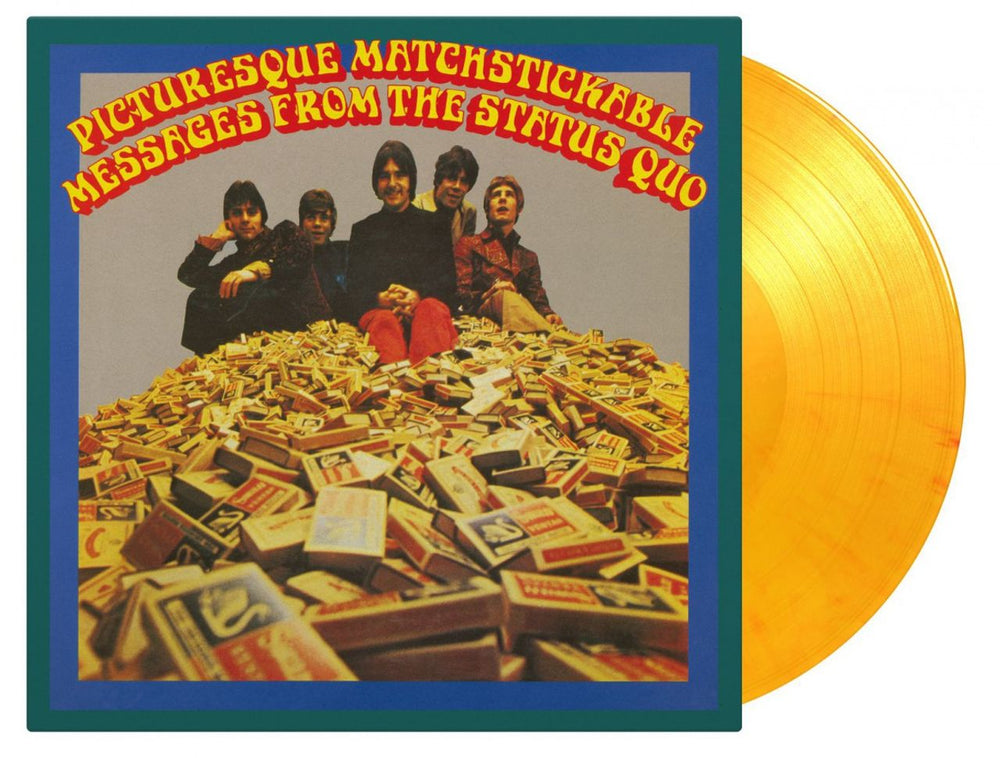 Status Quo Picturesque Matchstickable - 180 Gram Yellow Flamed Vinyl UK 2-LP vinyl record set (Double LP Album) QUO2LPI753397