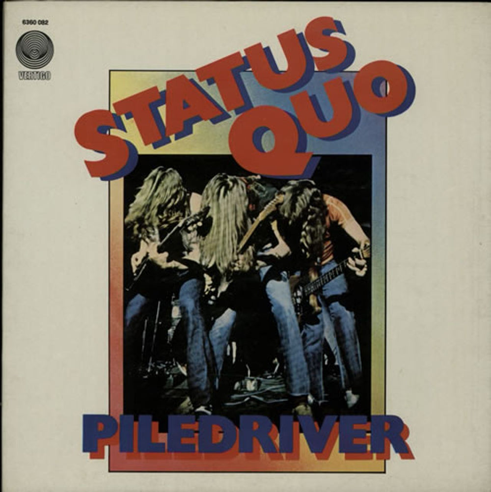 Status Quo Piledriver - VG Italian vinyl LP album (LP record) 6360082