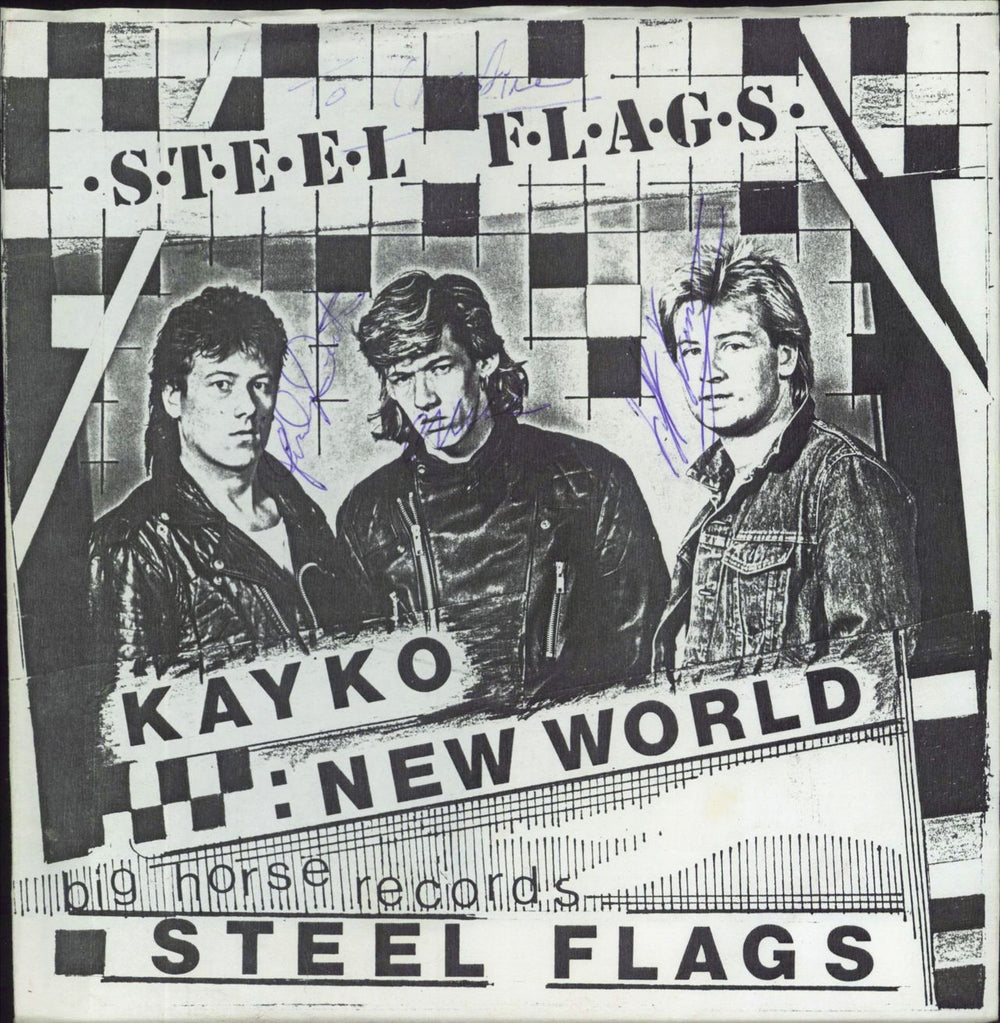 Steel Flags Kayko - Autographed UK 7" vinyl single (7 inch record / 45) SRT6KS963