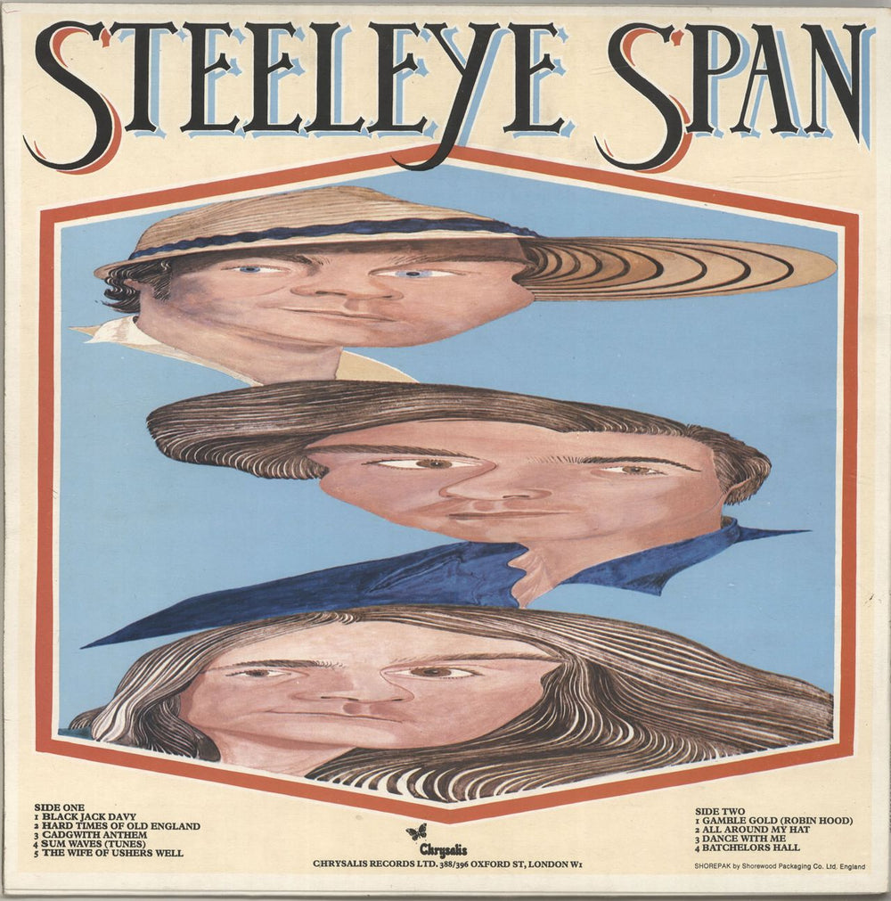 Steeleye Span All Around My Hat - 1st - Stickered UK vinyl LP album (LP record)