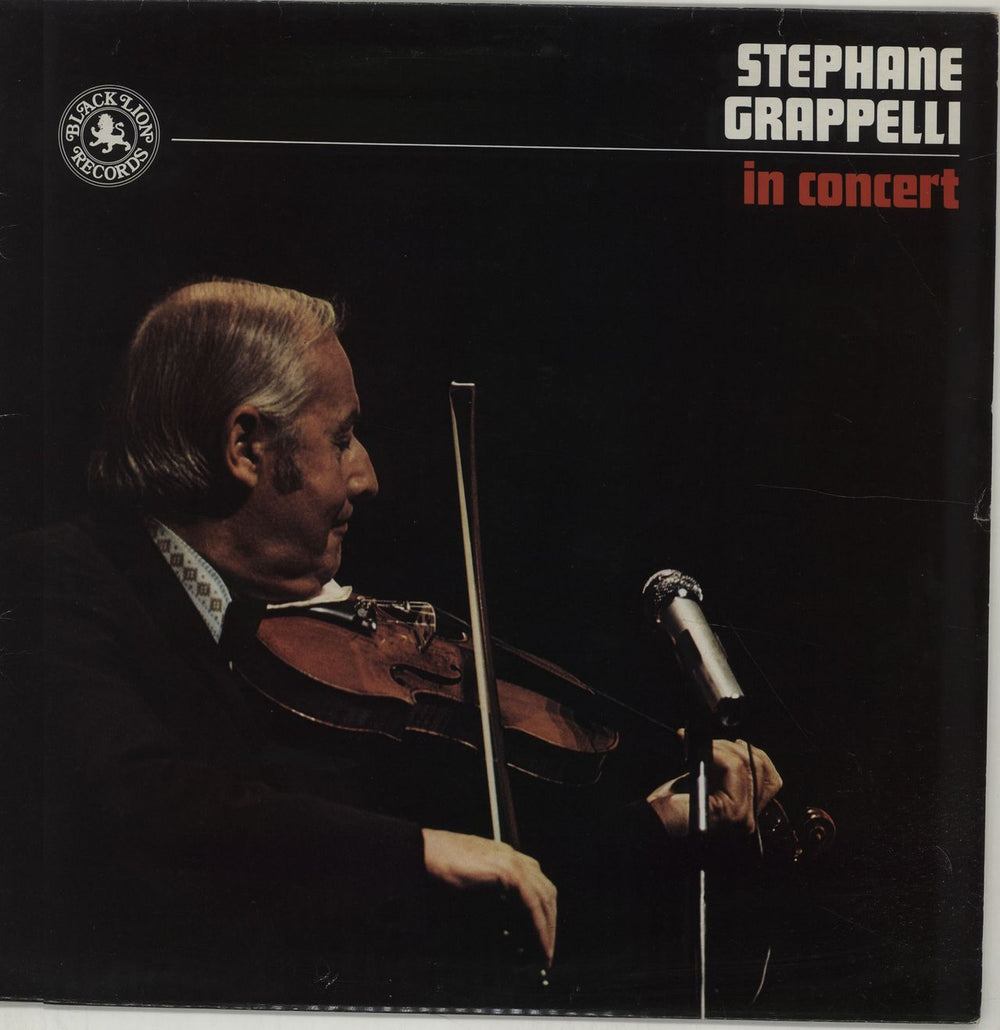 Stéphane Grappelli In Concert UK vinyl LP album (LP record) BLP12183