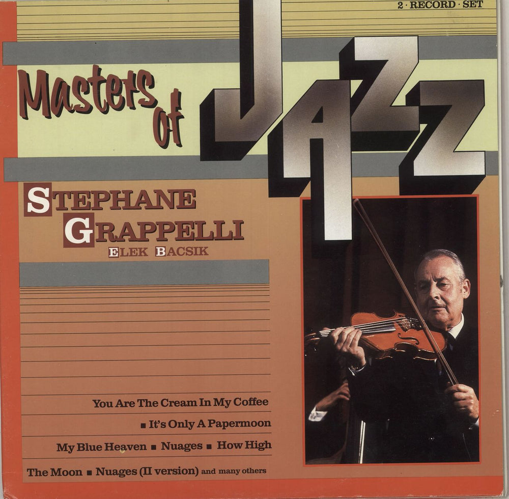 Stéphane Grappelli Masters Of Jazz Italian 2-LP vinyl record set (Double LP Album) HMJ5