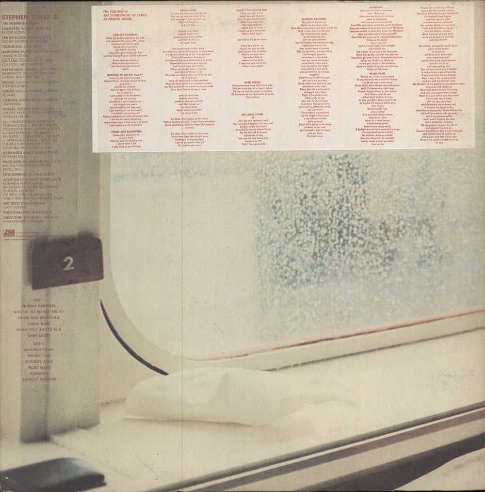 Stephen Stills Stephen Stills 2 - Stickered US Promo vinyl LP album (LP record)