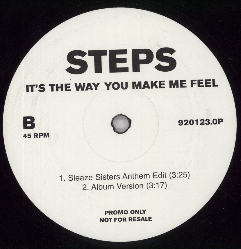 Steps It's The Way You Make Me Feel UK Promo 12" vinyl single (12 inch record / Maxi-single) EPS12IT175160