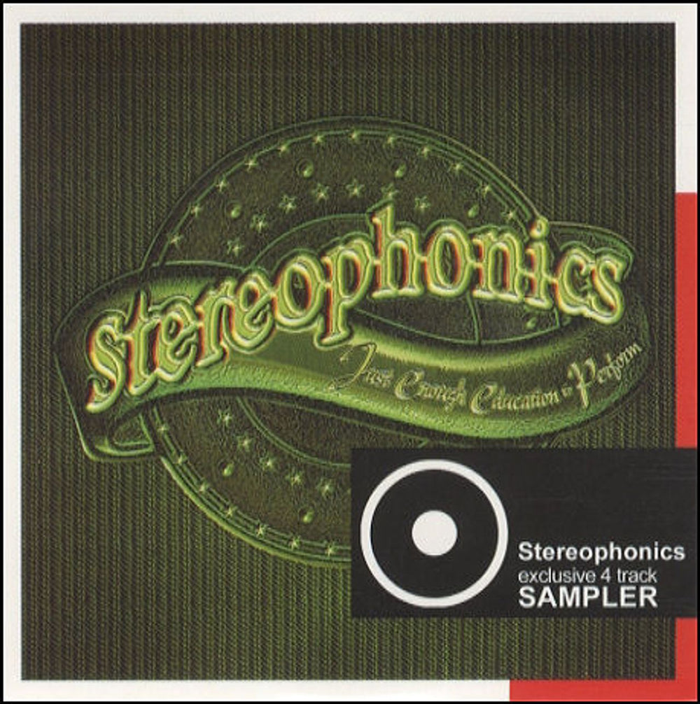 Stereophonics Just Enough Education To Perform UK Promo CD single (CD5 / 5") STEREOPHONICS