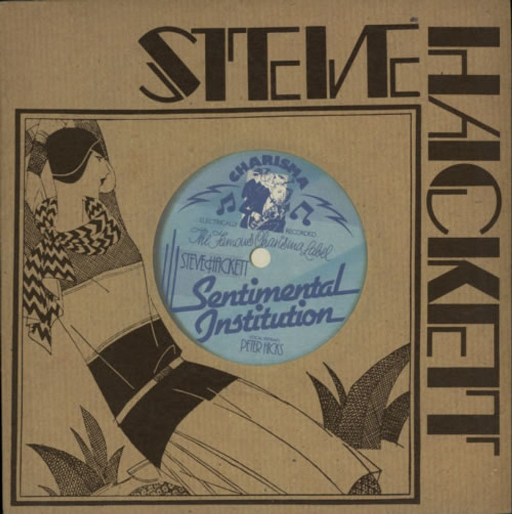 Steve Hackett Sentimental Institution UK 7" vinyl single (7 inch record / 45) CB368