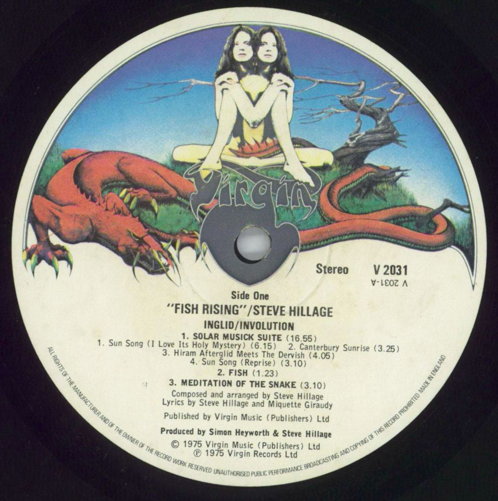 Steve Hillage Fish Rising - 1st UK vinyl LP album (LP record) LLGLPFI649271