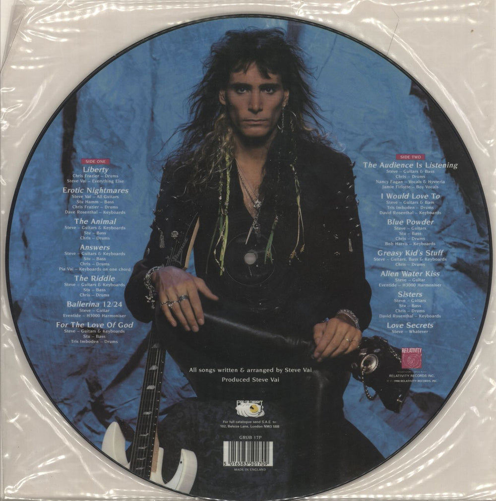 Steve Vai Passion And Warfare UK picture disc LP (vinyl picture disc album) 5016583501709