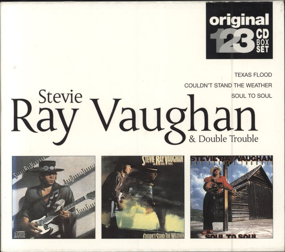 Stevie Ray Vaughan Original 123 CD Box Set UK 3-CD album set (Triple CD) 4853272