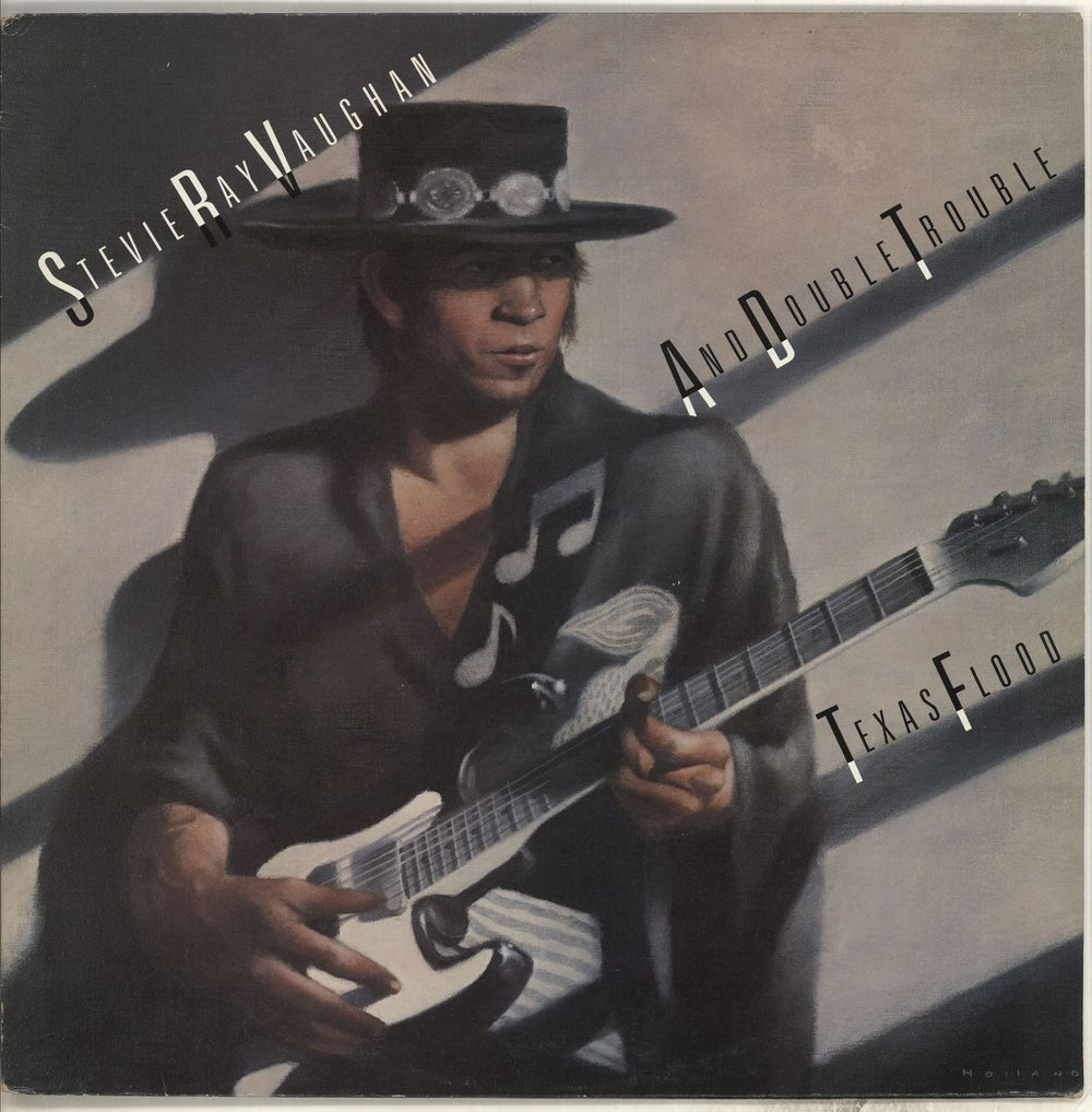 Stevie Ray Vaughan Texas Flood - EX UK vinyl LP album (LP record) EPC25534