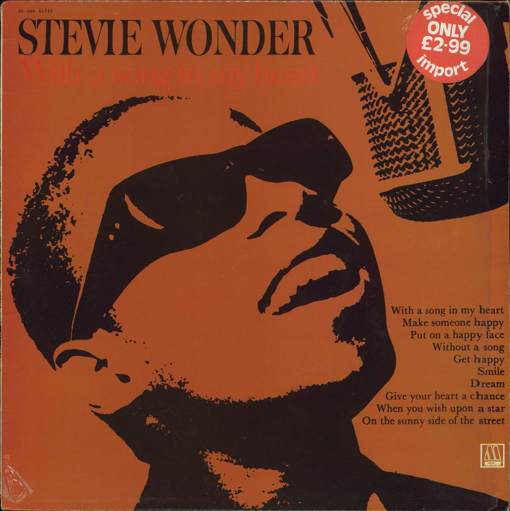 Stevie Wonder With A Song In My Heart French vinyl LP album (LP record) 2C06661745