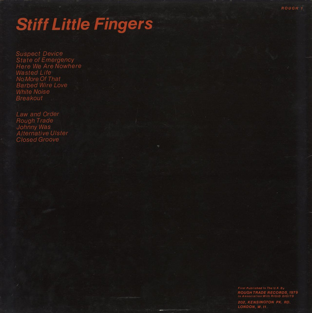 Stiff Little Fingers Inflammable Material - 1st UK vinyl LP album (LP record)