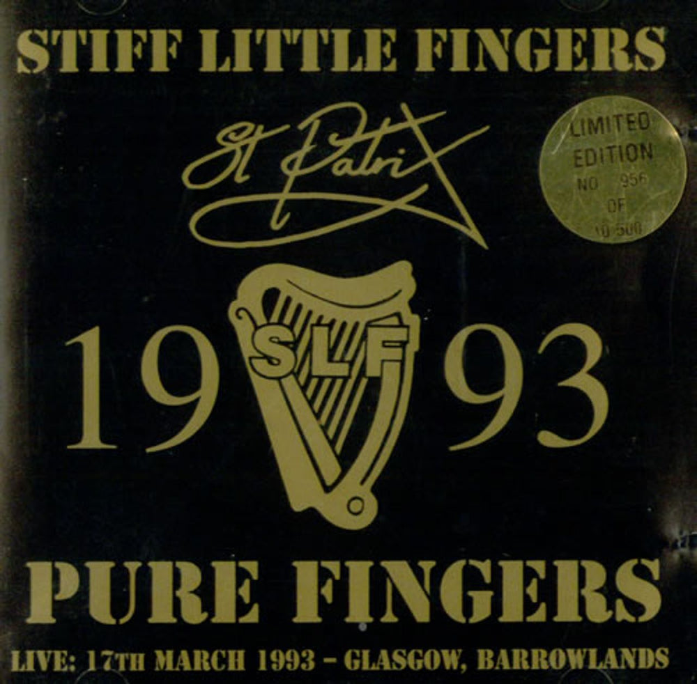 Stiff Little Fingers Pure Fingers Live: St Patrix 1993 UK CD album (CDLP) DOJOCD224