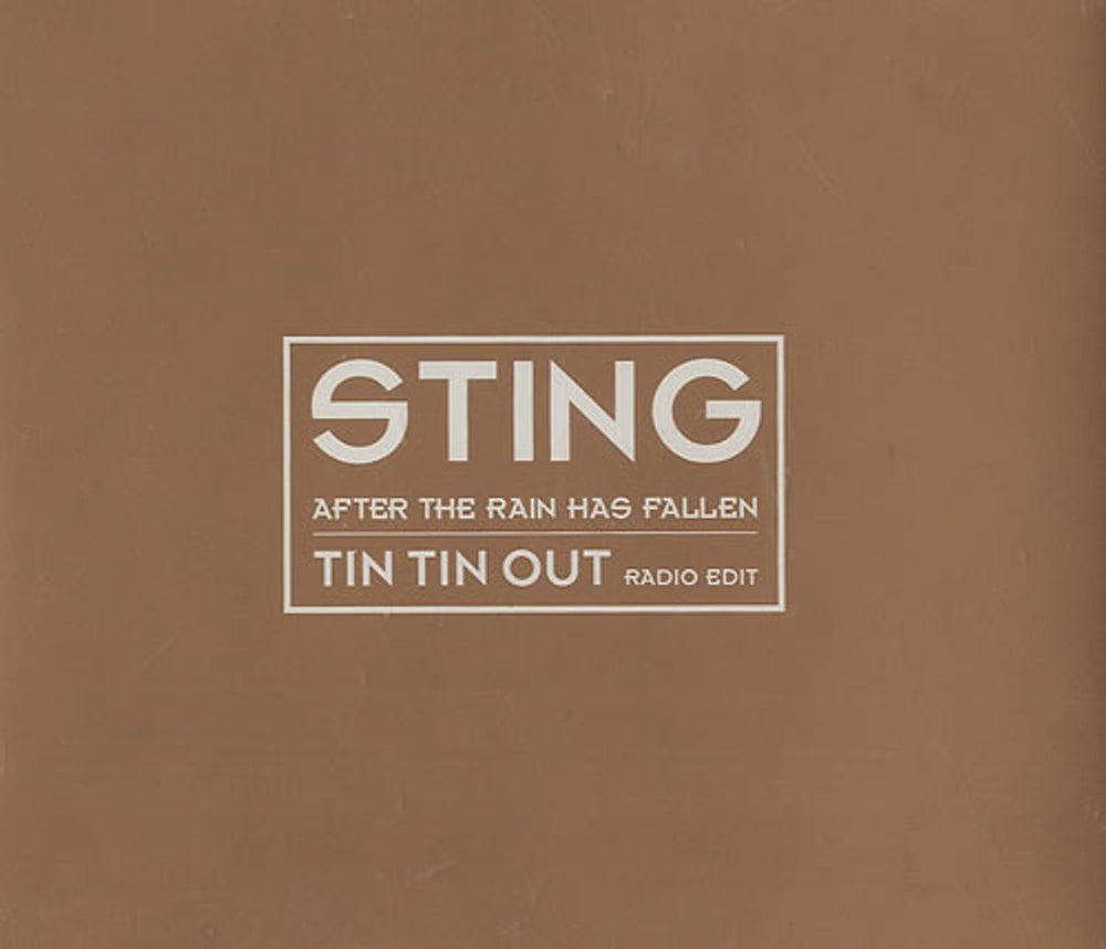 Sting After The Rain Has Fallen - 2 x Promotional CD-R Acetate Set UK Promo CD single (CD5 / 5") STIC5AF435813