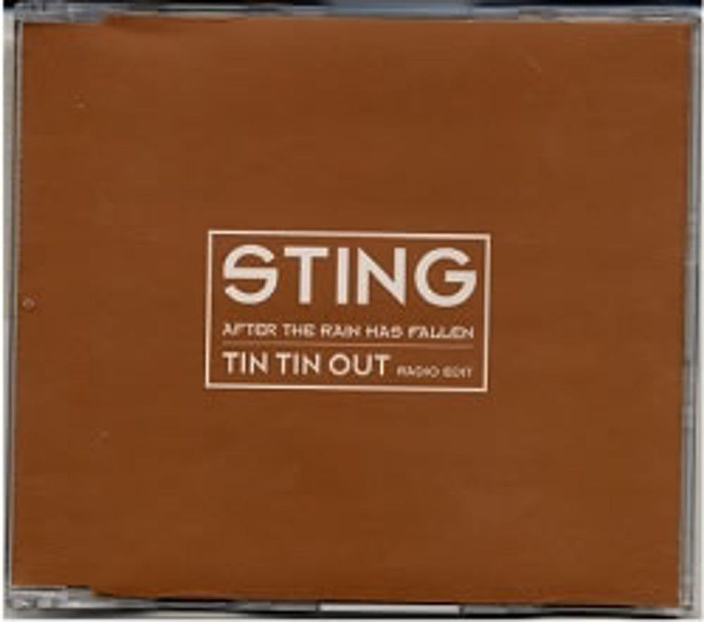 Sting After The Rain Has Fallen - Tin Tin Out UK Promo CD-R acetate RCD2