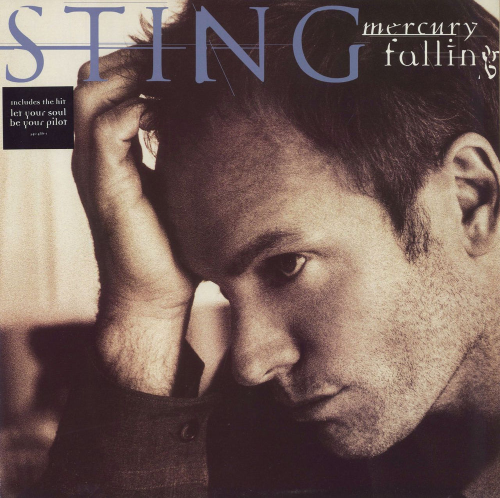 Sting Mercury Falling - Promo Stickered UK vinyl LP album (LP record) 540486-1