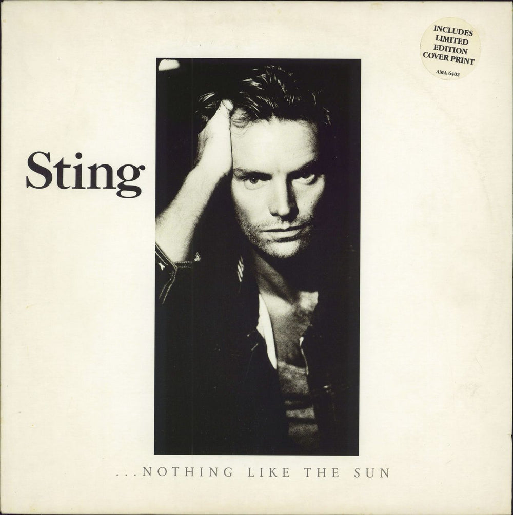 Sting Nothing Like The Sun + Print UK 2-LP vinyl record set (Double LP Album) AMA6402