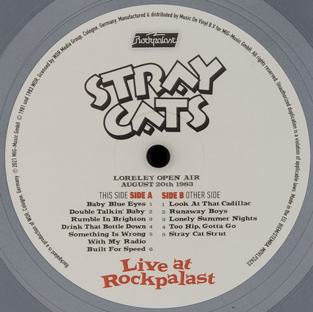 Stray Cats Live At Rockpalast - Silver Vinyl + Booklet UK 3-LP vinyl record set (Triple LP Album) SRY3LLI798151