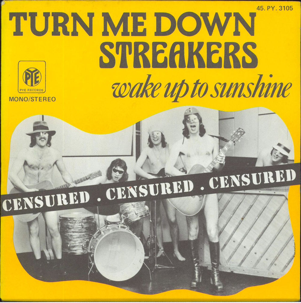 Streakers Turn Me Down + Sleeve French 7" vinyl single (7 inch record / 45) 45.PY.3105