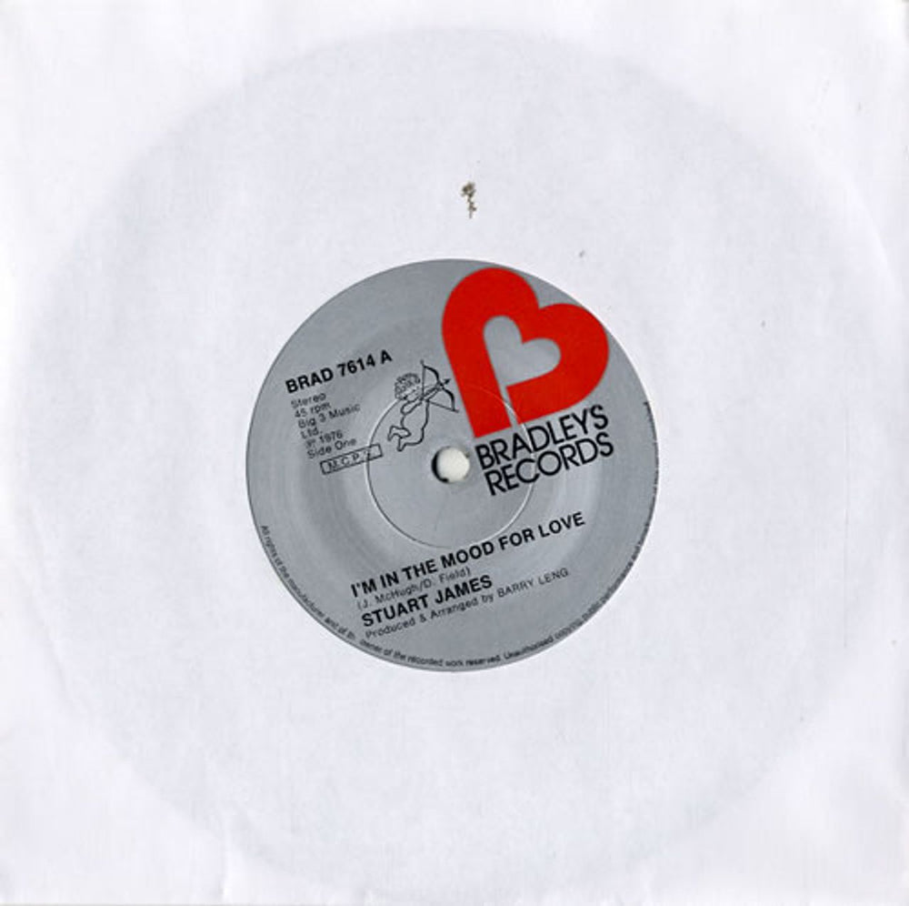 Stuart James I'm In The Mood For Love UK 7" vinyl single (7 inch record / 45) BRAD7614