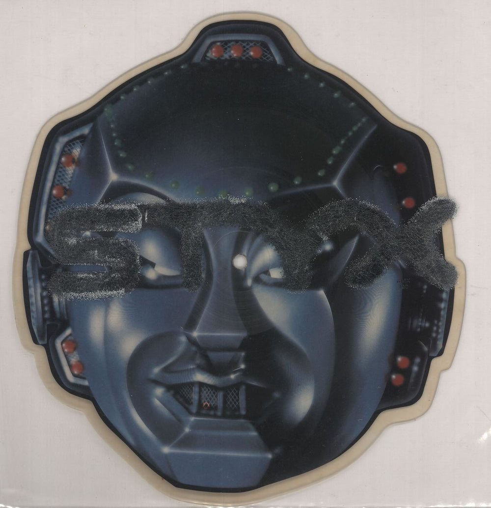 Styx Don't Let It End - Printed PVC Sleeve UK shaped picture disc (picture disc vinyl record) AMX120