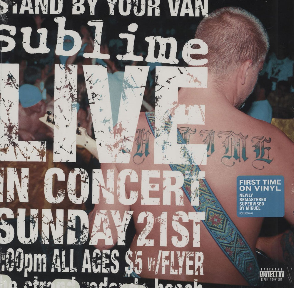 Sublime Stand By Your Van (Live) - Sealed UK vinyl LP album (LP record) B0024678-01