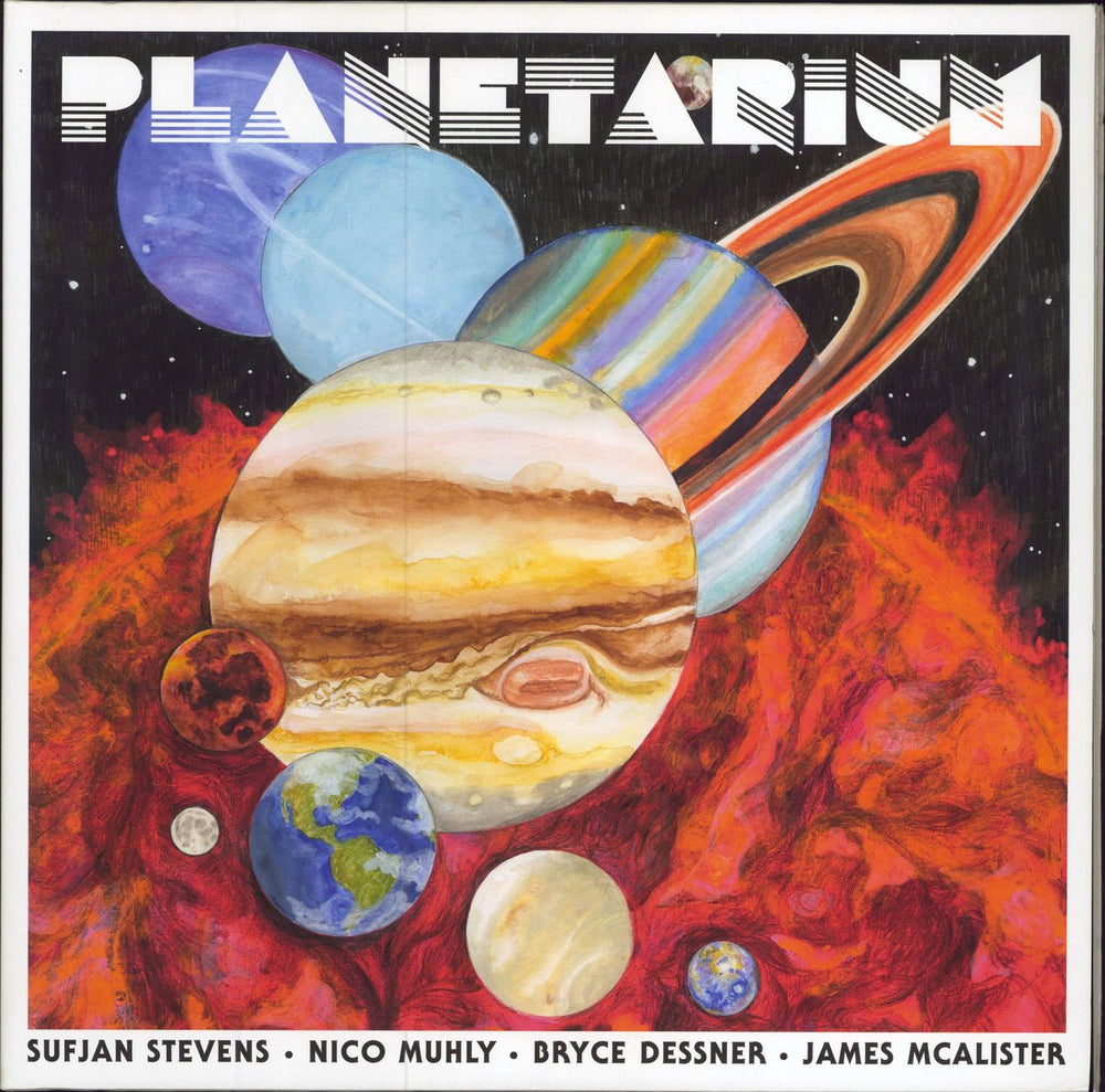 Sufjan Stevens Planetarium UK 2-LP vinyl record set (Double LP Album) 4AD0009LP