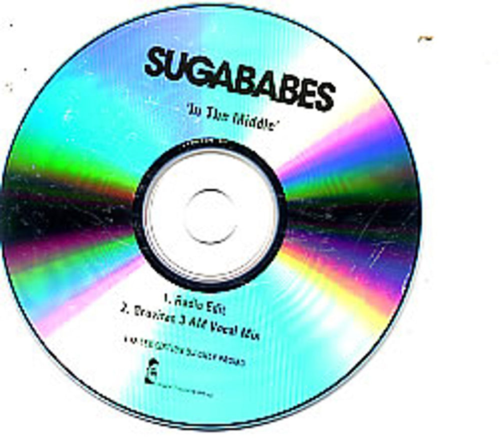 Sugababes In The Middle UK Promo CD-R acetate CD-R ACETATE