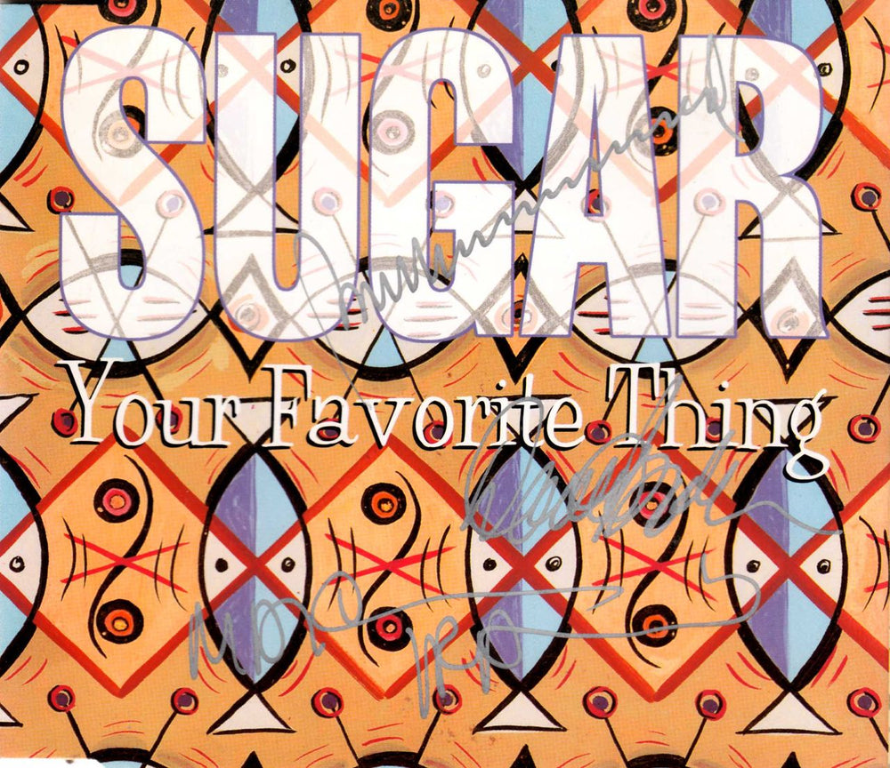 Sugar (90s) Your Favourite Thing - Autographed UK CD single (CD5 / 5") CRESCD186