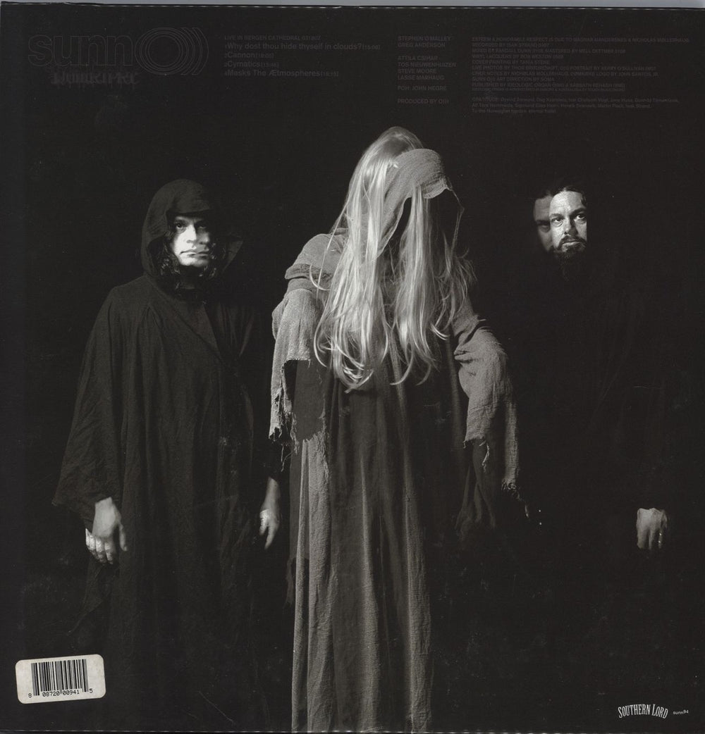 Sunn O))) Dømkirke - Clear Black Swirl US 2-LP vinyl record set (Double LP Album) SUQ2LDM778113