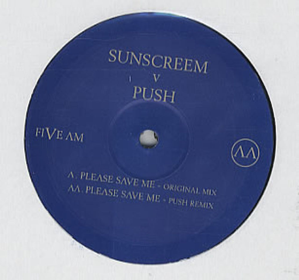 Sunscreem Please Save Me UK Promo 12" vinyl single (12 inch record / Maxi-single) FAM-007-AA