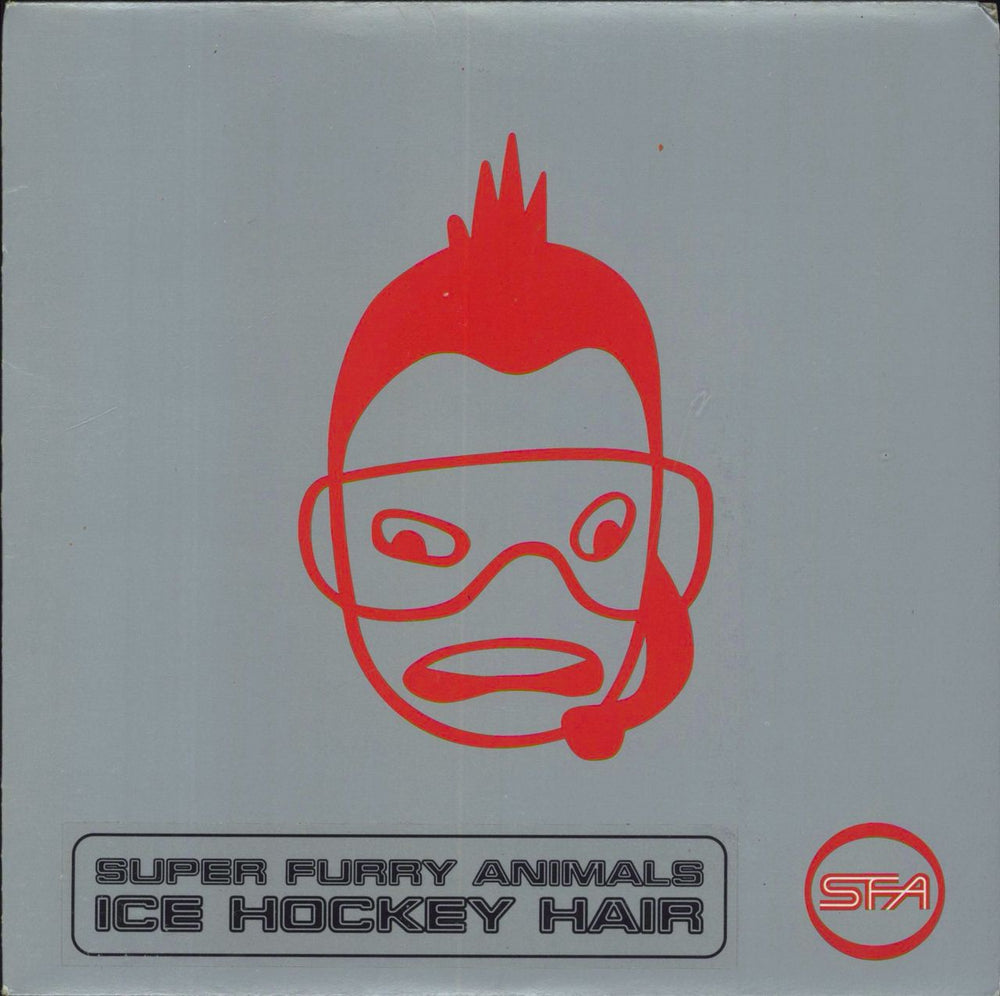 Super Furry Animals Ice Hockey Hair - VG UK 7" vinyl single (7 inch record / 45) CRE288