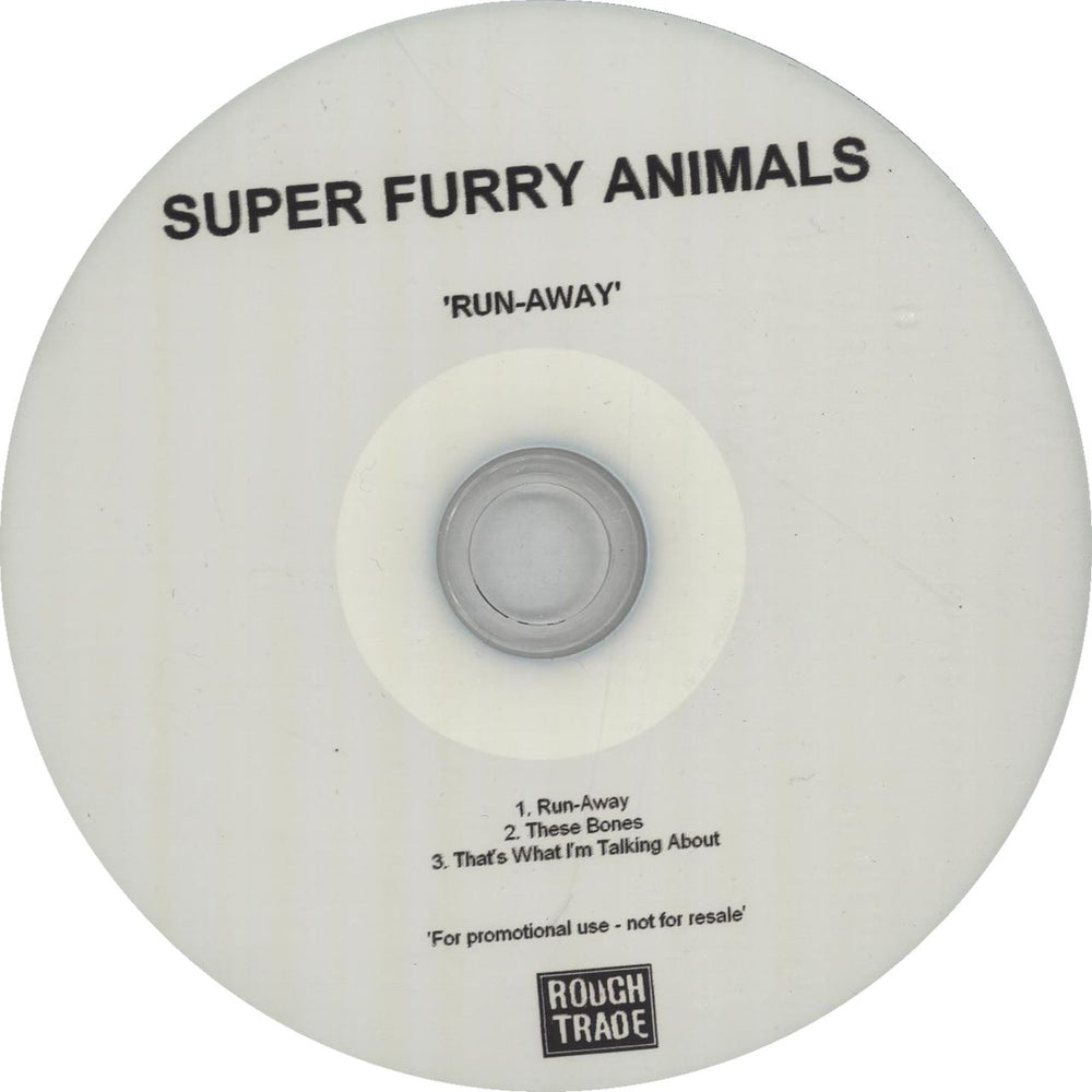 Super Furry Animals Run-Away UK Promo CD-R acetate CD-R