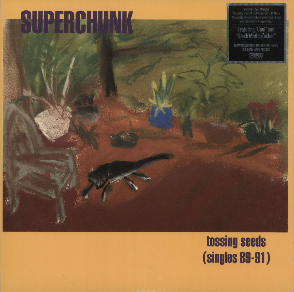 Superchunk Tossing Seeds: Singles 89-91 - 180g US vinyl LP album (LP record) MRG020