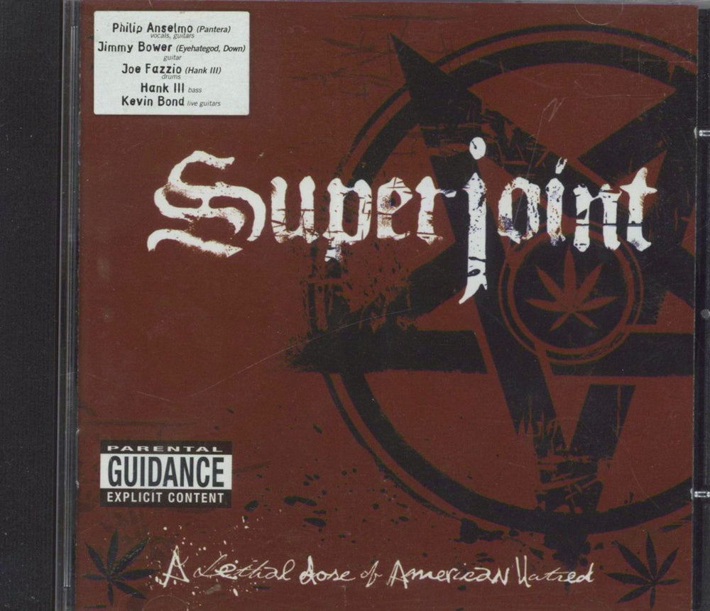 Superjoint Ritual A Lethal Dose Of American Hatred UK CD album (CDLP) MYNCD015