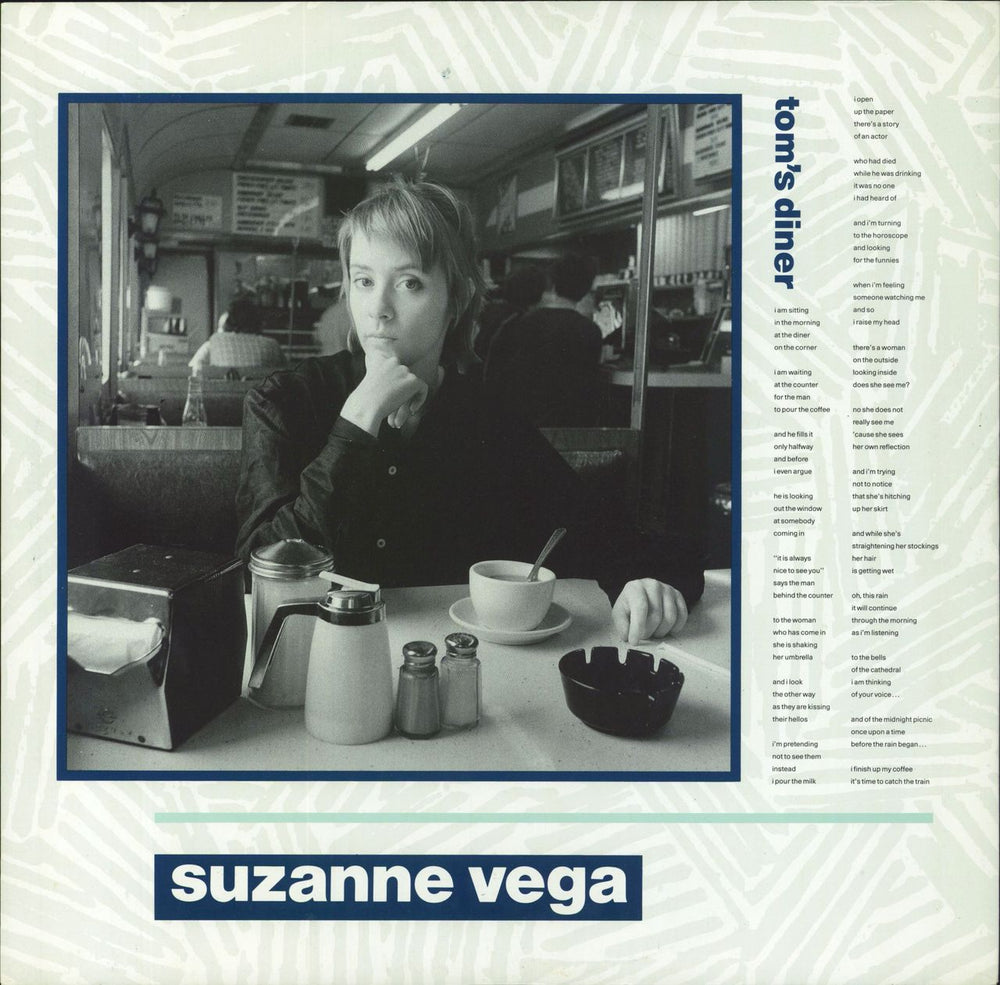 Suzanne Vega Tom's Diner EP UK 12" vinyl single (12 inch record / Maxi-single) VEGA212