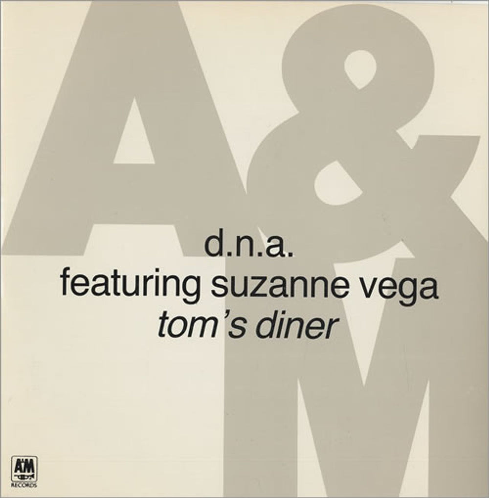 Suzanne Vega Tom's Diner UK 7" vinyl single (7 inch record / 45) AM592