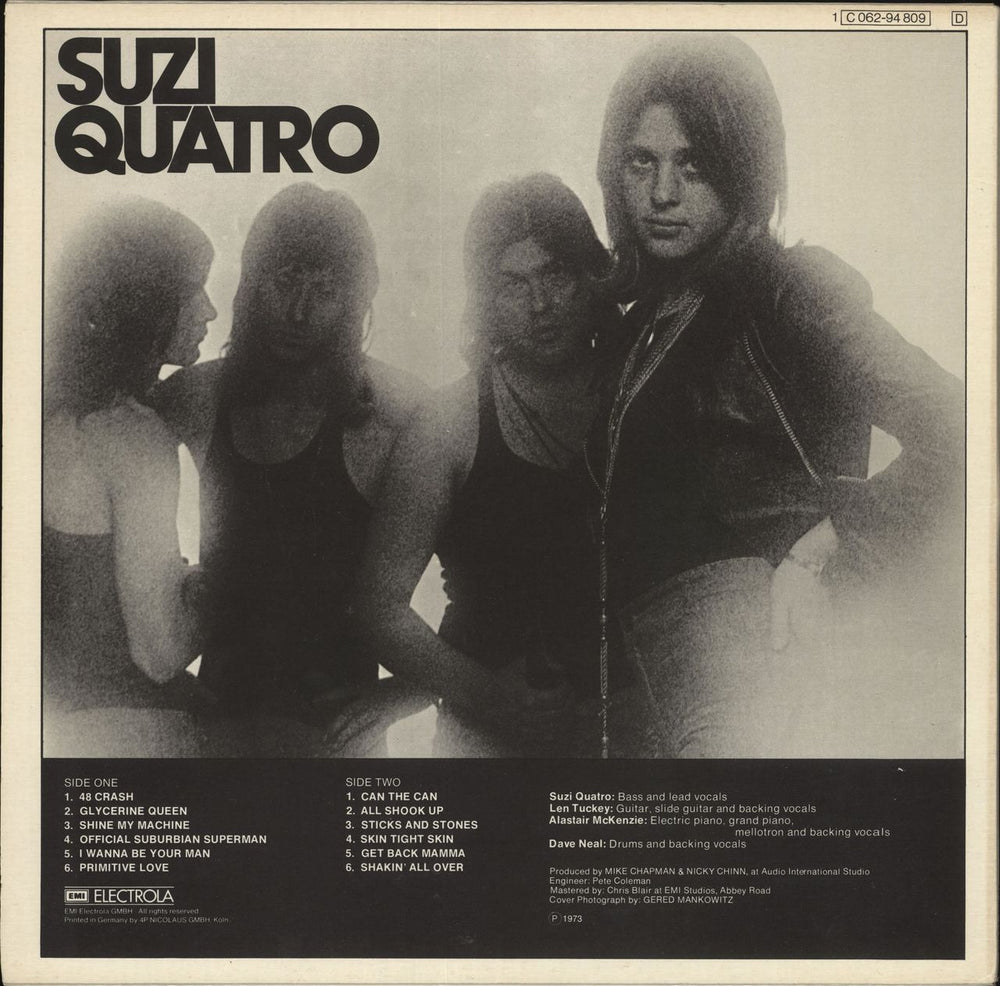 Suzi Quatro Suzi Quatro German vinyl LP album (LP record)