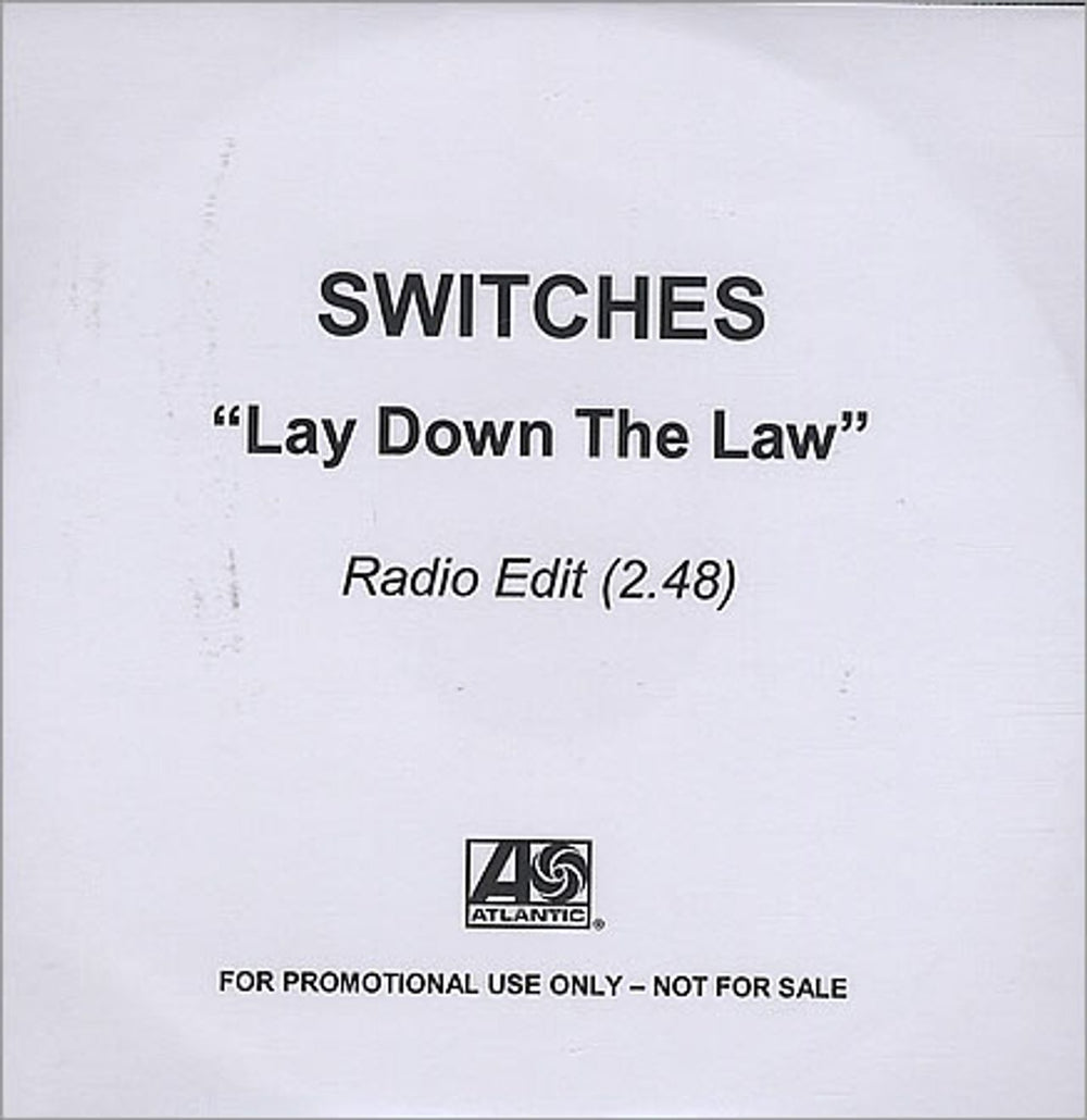 Switches Lay Down The Law UK CD-R acetate CD-R ACETATE