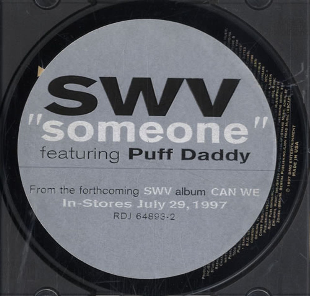 SWV Someone US Promo CD single (CD5 / 5") RDJ64893-2