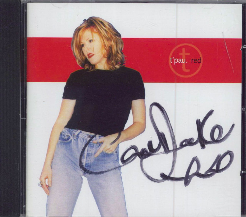 T'Pau Red - Autographed UK CD album (CDLP) GNRCD001