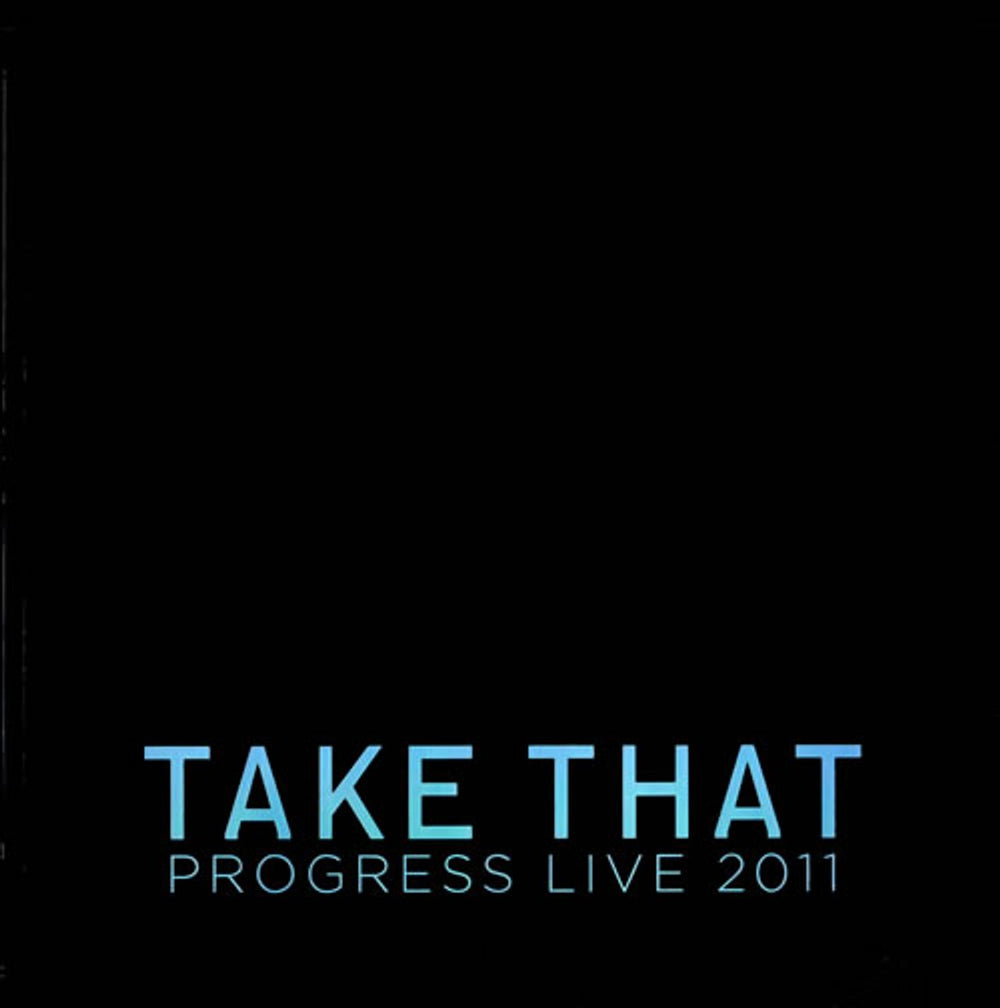 Take That Progress Live 2011 UK tour programme TOUR PROGRAMME