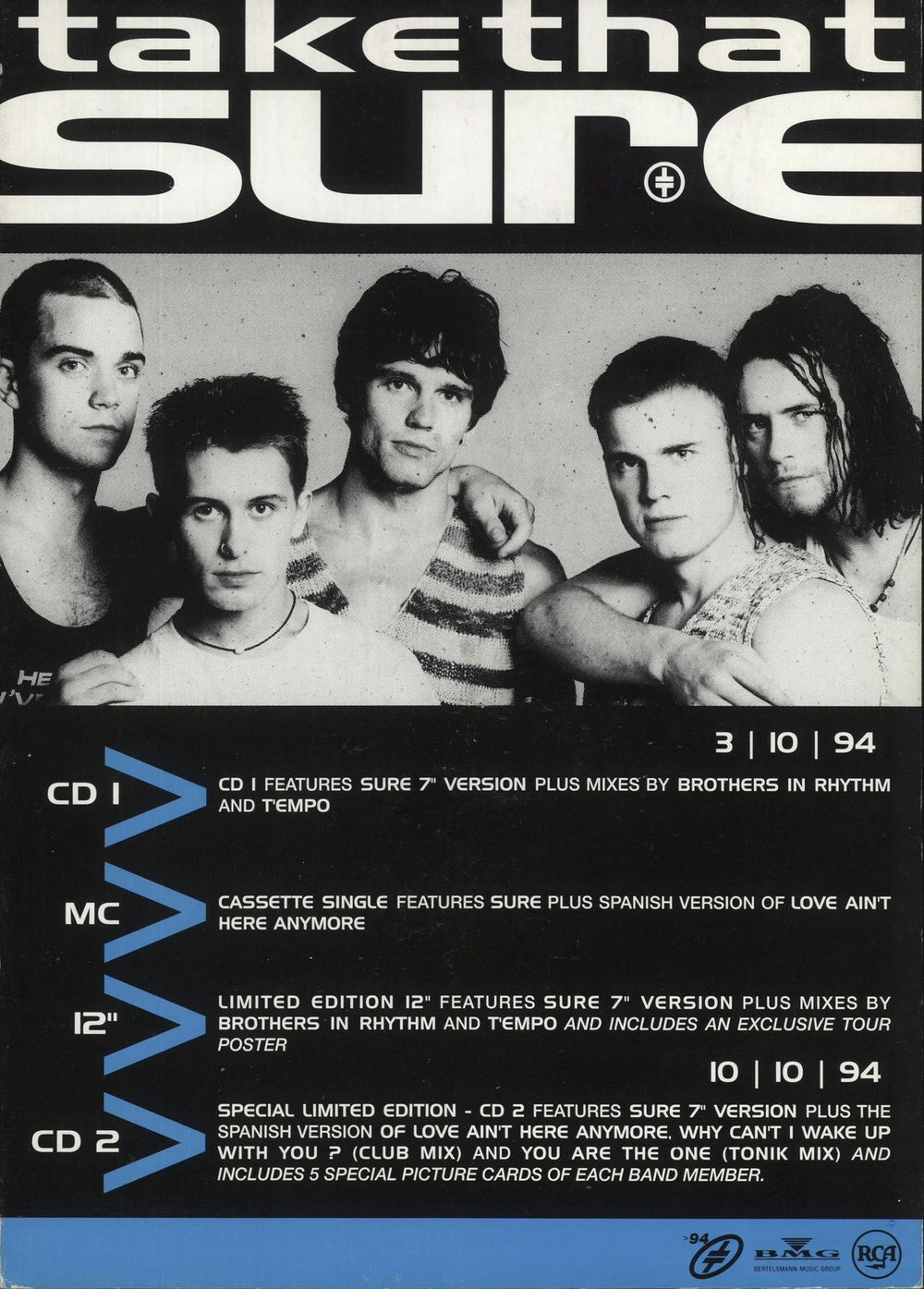 Take That Sure - Counter Display UK Promo display 8 X 12